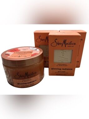 SheaMoisture Glowing Radiance Coconut & Hibiscus Bundle